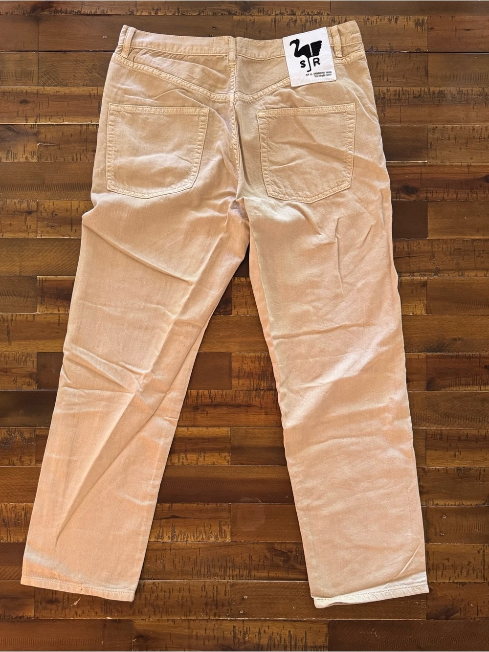 Straight-Leg Women's  Pants in Light Beige